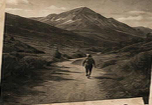Sepia mountain path photo representing guided operating rhythm